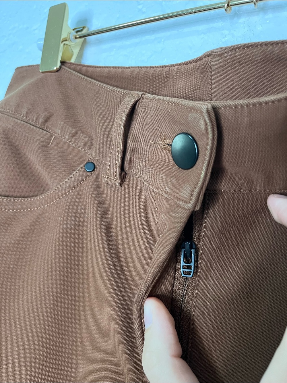 LULULEMON City Sleek 5 Pocket Wide Leg High Rise Pant Size 29 Roasted Brown - Picture 8 of 15